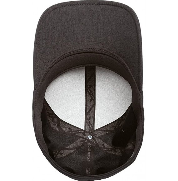 Baseball Caps Premium Seamless Hat - Delta 180 S/M (Black) - CU12LH8QC07