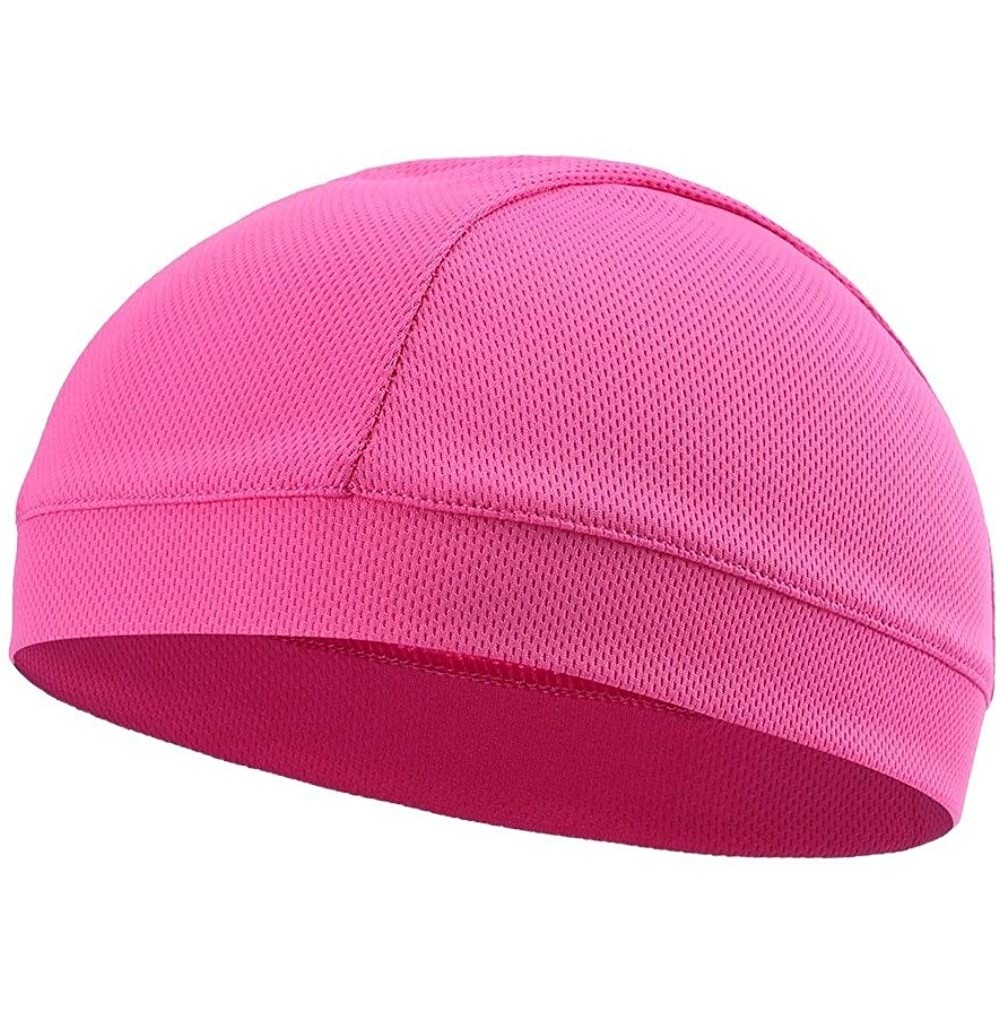 Skullies & Beanies Moisture Wicking Cooling Helmet Running - Hot Pink - CH194RC5X2O