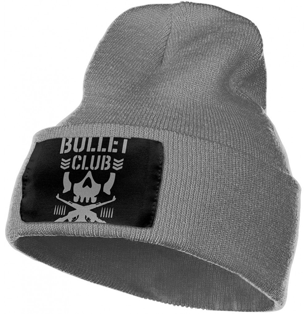 Skullies & Beanies Women & Men Bullet Club Winter Warm Beanie Hats Stretch Skull Ski Knit Hat Cap - Deep Heather - CU18MGDO2DD