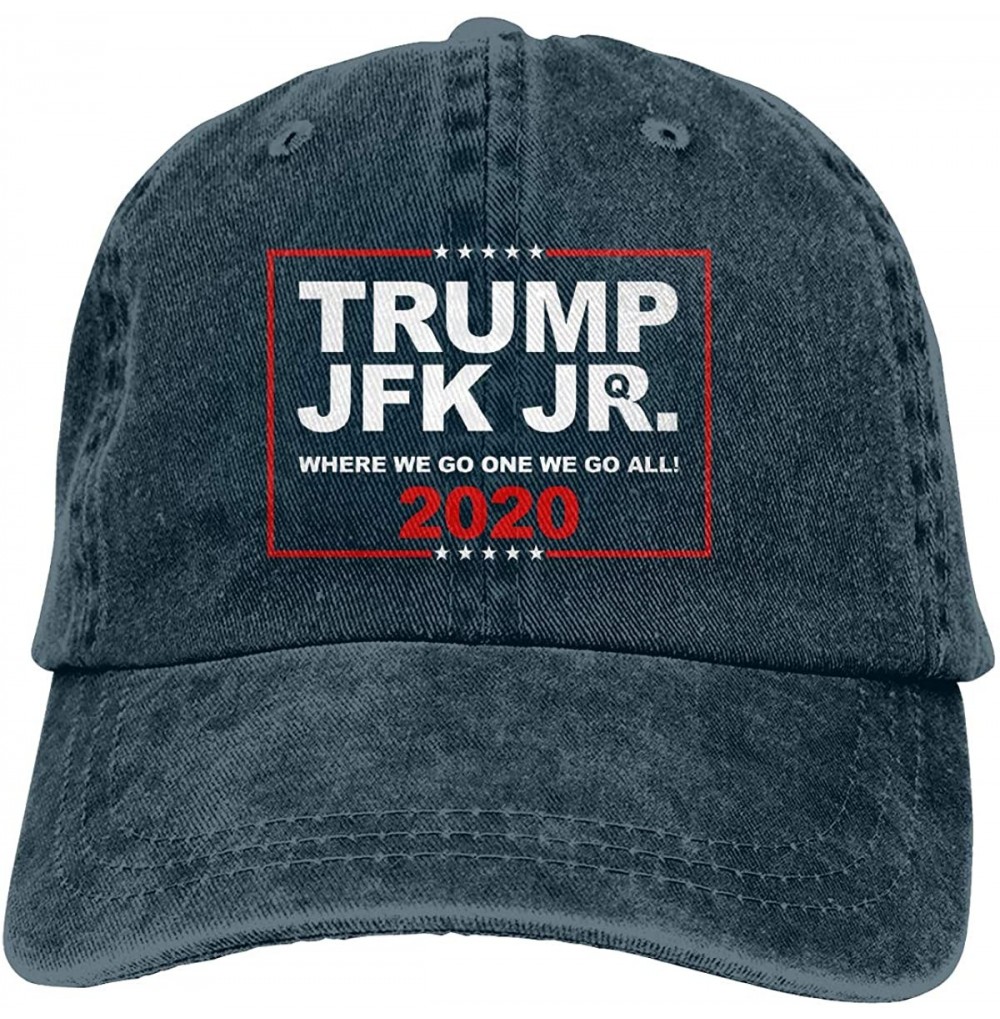 Baseball Caps Trump JFK Jr Adjustable Baseball Caps Denim Hats Cowboy Sport Outdoor - Navy - CW18W7T9O5N