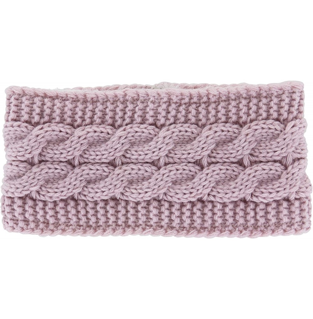 Cold Weather Headbands Women's Plush-Lined Head Warmers- Blush- One Size - CP18HYTRDEL