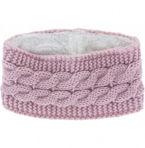 Cold Weather Headbands Women's Plush-Lined Head Warmers- Blush- One Size - CP18HYTRDEL