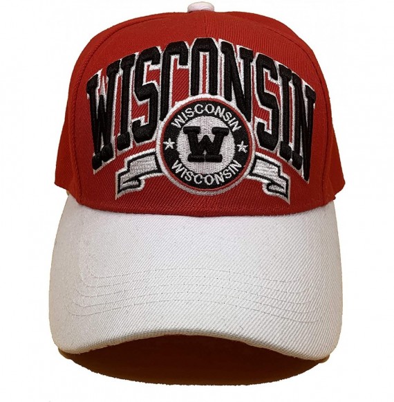 Baseball Caps Baseball Fites Hat Caps for Men Women Dad Gift Best Sport Team Apparel Dad Hats Football - Wisconsin - C418TLKOEI4