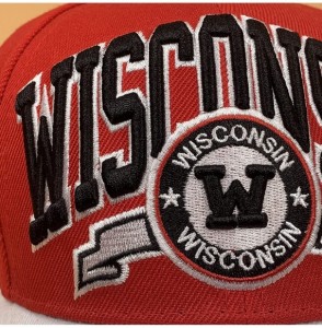 Baseball Caps Baseball Fites Hat Caps for Men Women Dad Gift Best Sport Team Apparel Dad Hats Football - Wisconsin - C418TLKOEI4