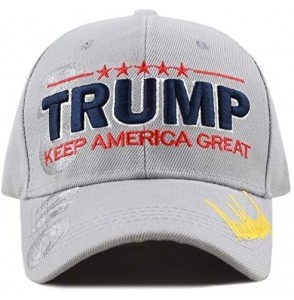 Baseball Caps Original Exclusive Donald Trump 2020" Keep America Great/Make America Great Again 3D Signature Cap - CE18I6UI2WK