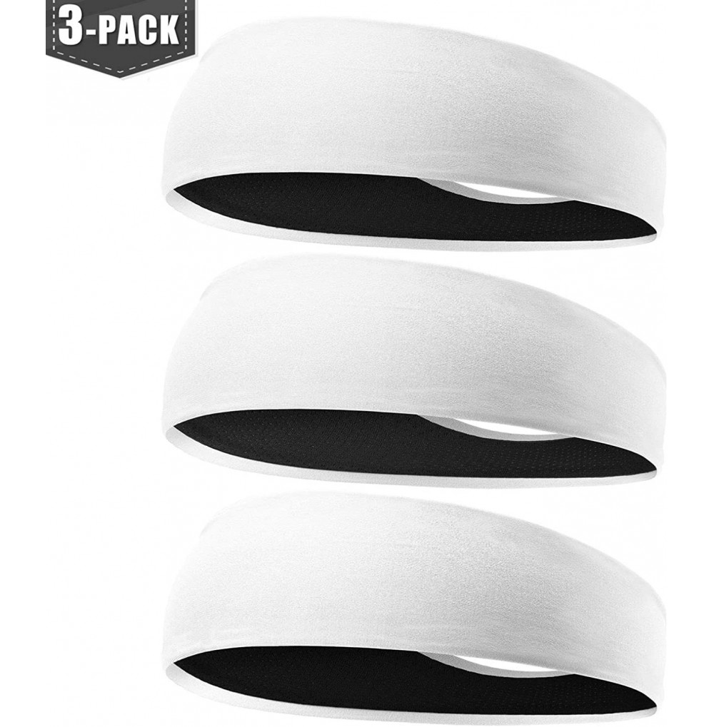 Headbands Headbands Sweatbands Performance Hairbands - 05.white+white+white - CZ18EXAEXXY