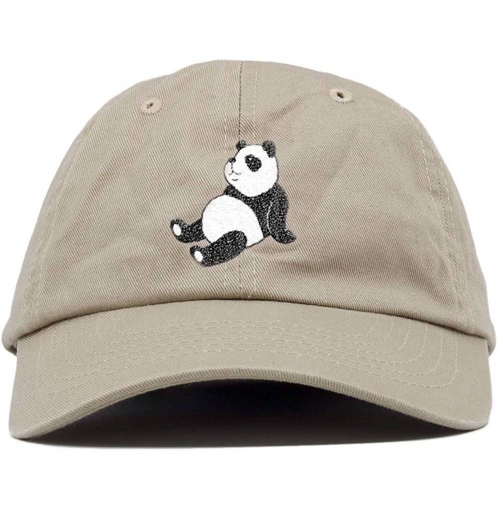 Baseball Caps Floral- Bandana- Animal Skin & Custom Embroidered - Snapbacks - Panda (Khaki) - C817YGIOC0R
