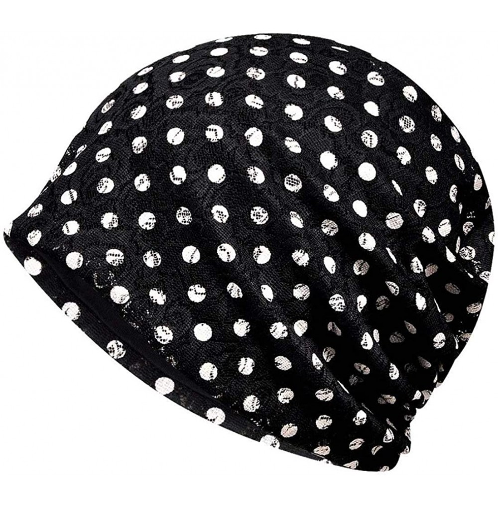 Skullies & Beanies Chemo Cancer Sleep Scarf Hat Cap Cotton Beanie Lace Flower Printed Hair Cover Wrap Turban Headwear - CC196...