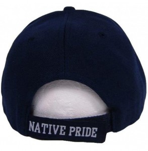 Baseball Caps Infinity Native American Eagle Indian Native Pride Dark Navy Blue Ball Cap Hat - CC1890WGNC5
