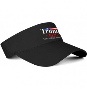 Visors Trump 2020 Visor Hats Women Mens Adjustable Hats for Golf Tennis Tennis Cycling Running & Hiking - CY18ZDHSNYX