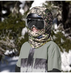 Balaclavas Team Hood Balaclava Face Mask- Dual Layer Cold Weather Headwear for Men and Women - Smoke - C718UWG4DL5