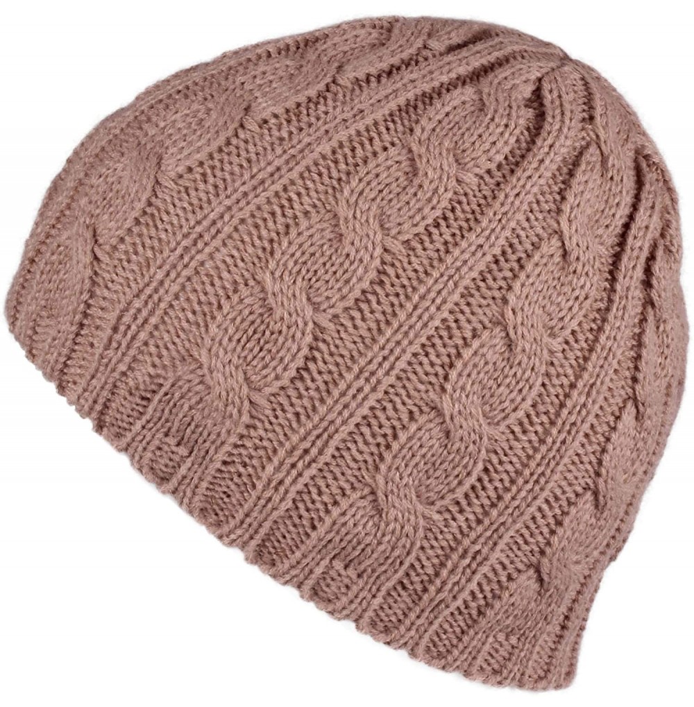 Skullies & Beanies Exclusives Women's Men's Kids Knitted Solid Beanie Hat (HAT-31) (YJ-31A) - Taupe-soild - C4129XJOBW3