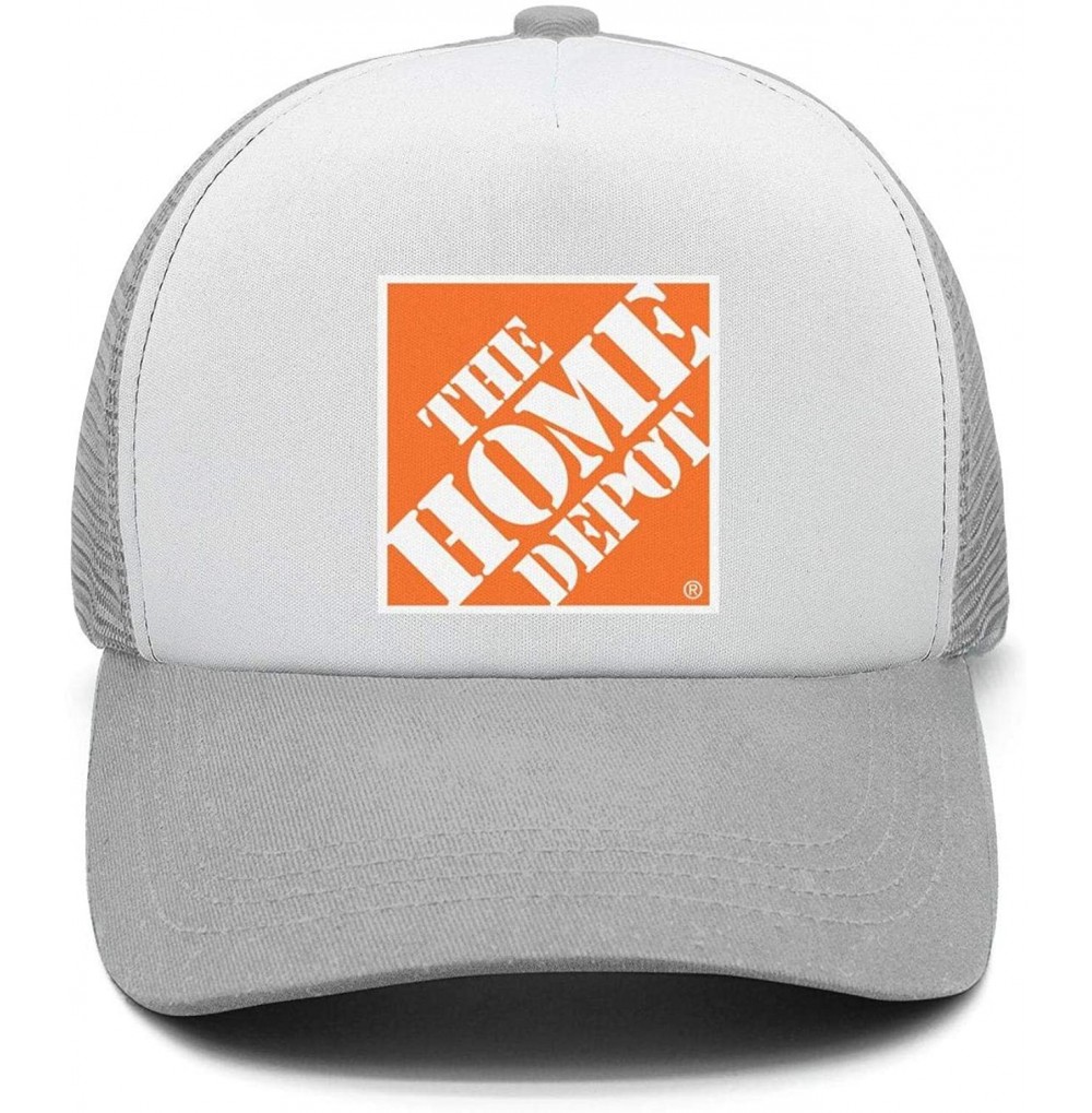Baseball Caps Mens Womens Adjustable The-Home-Depot-Orange-Symbol-Logo-Custom Running Cap Hat - Grey-19 - CO18QG5R8TC