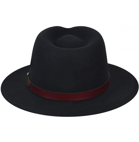 Fedoras Women's Dickens Fedora Hat - Black - CV12NQXKEZ4
