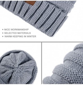 Skullies & Beanies Cable Knit Slouchy Beanie for Women- Lined Winter Beanie Hats for Women Chunky & Warm- Trendy Thick Skull ...