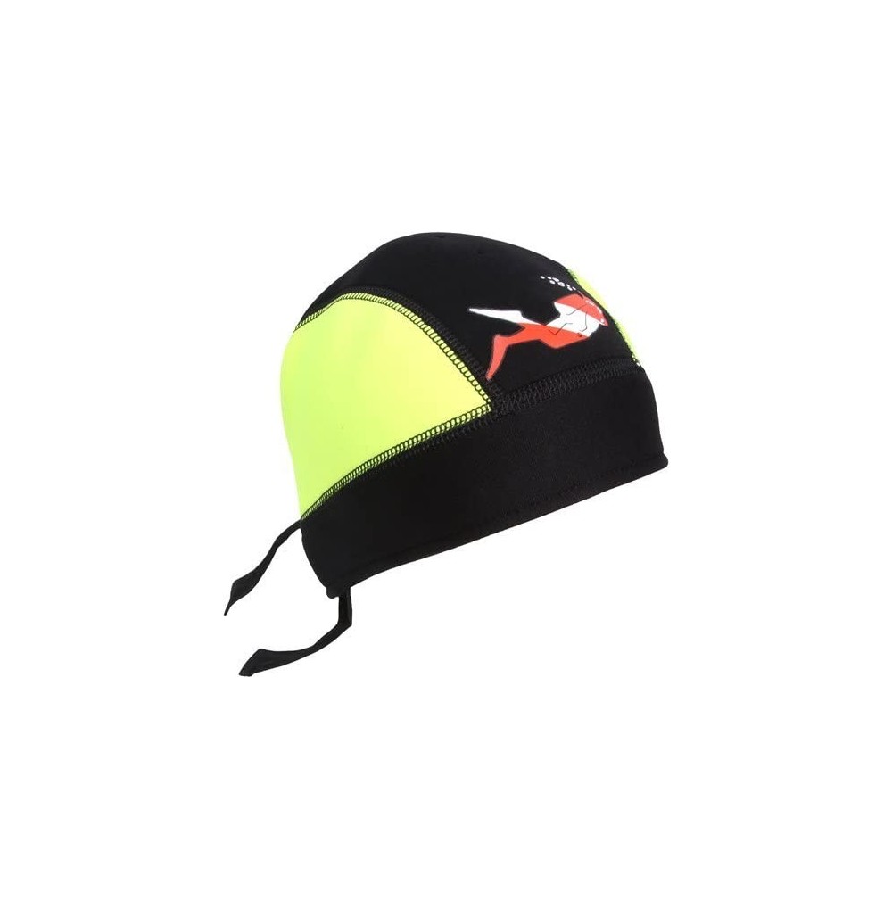 Baseball Caps Neoprene Bandana with Diver Image - Yellow - CW11EV4NPNH