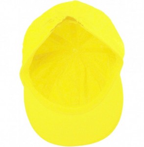 Newsboy Caps Summer 100% Cotton Plain Blank 8 Panel Newsboy Gatsby Apple Cabbie Cap Hat - Yellow - CB12N0GJPVN