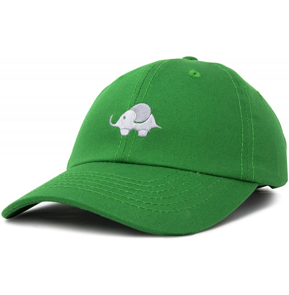 Baseball Caps Cute Elephant Hat Cotton Baseball Cap - Kelly Green - CM18LI28EQC
