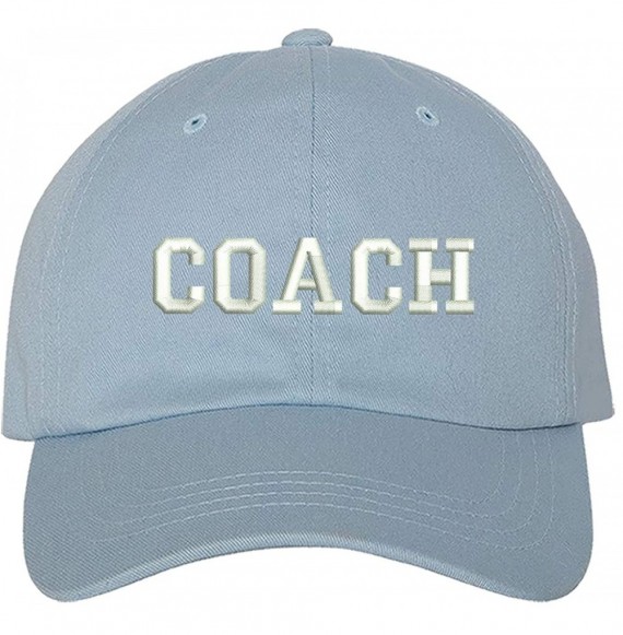 Baseball Caps Coach Dad Hat - Sky Blue - CQ18UL59EKR