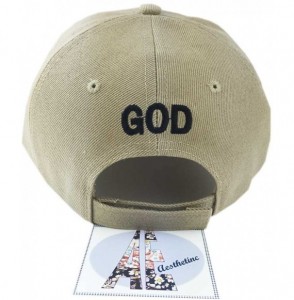 Baseball Caps Christian with God All Things are Possible Cap Hat - Khaki - C912JBZFUGZ