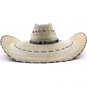 Cowboy Hats Milani Guacho Large Straw Cowboy Ranch Hat Beige - CN11YVOBBE7
