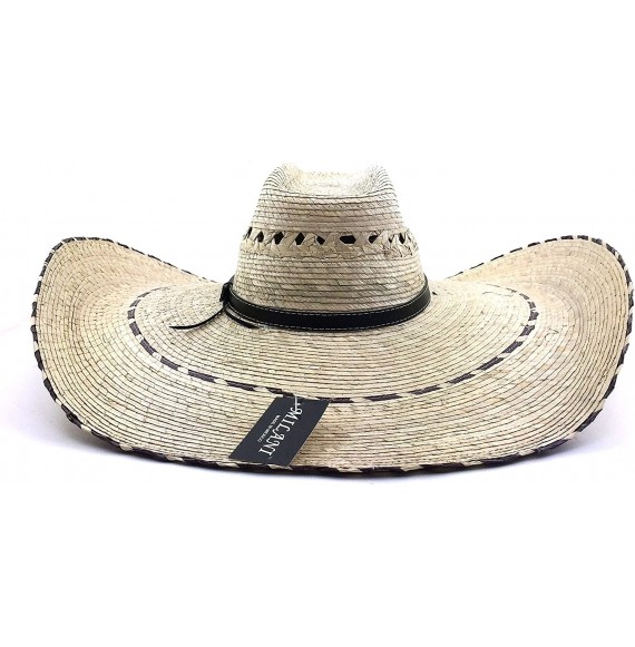Cowboy Hats Milani Guacho Large Straw Cowboy Ranch Hat Beige - CN11YVOBBE7