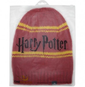 Skullies & Beanies Harry Potter Beanie Hat Knit Cap - Official - Slouchy Red Gryffindor (Adult) - CC185TK7XX7