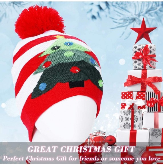 Skullies & Beanies LED Light Up Beanie Hat Christmas Cap for Women Children- Party- Bar - Multicolor-035 - C318WLCKAT9