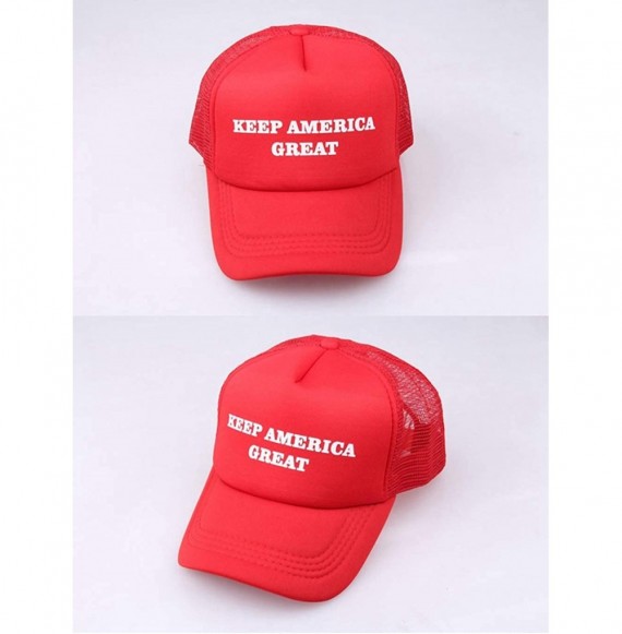 Baseball Caps Trump 2020 Knitted Beanies Caps Men Women Embroidery Winter Warm Hat - Red1 - CT196M3XQGC