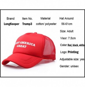 Baseball Caps Trump 2020 Knitted Beanies Caps Men Women Embroidery Winter Warm Hat - Red1 - CT196M3XQGC