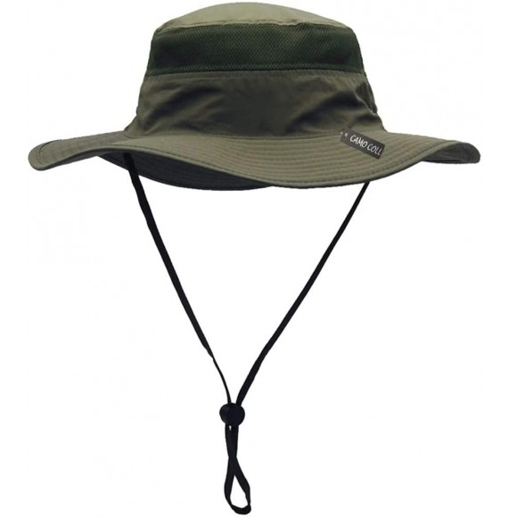Sun Hats Outdoor UPF 50+ Boonie Hat Summer Sun Caps - Sage Green - CM12GE0S5DP