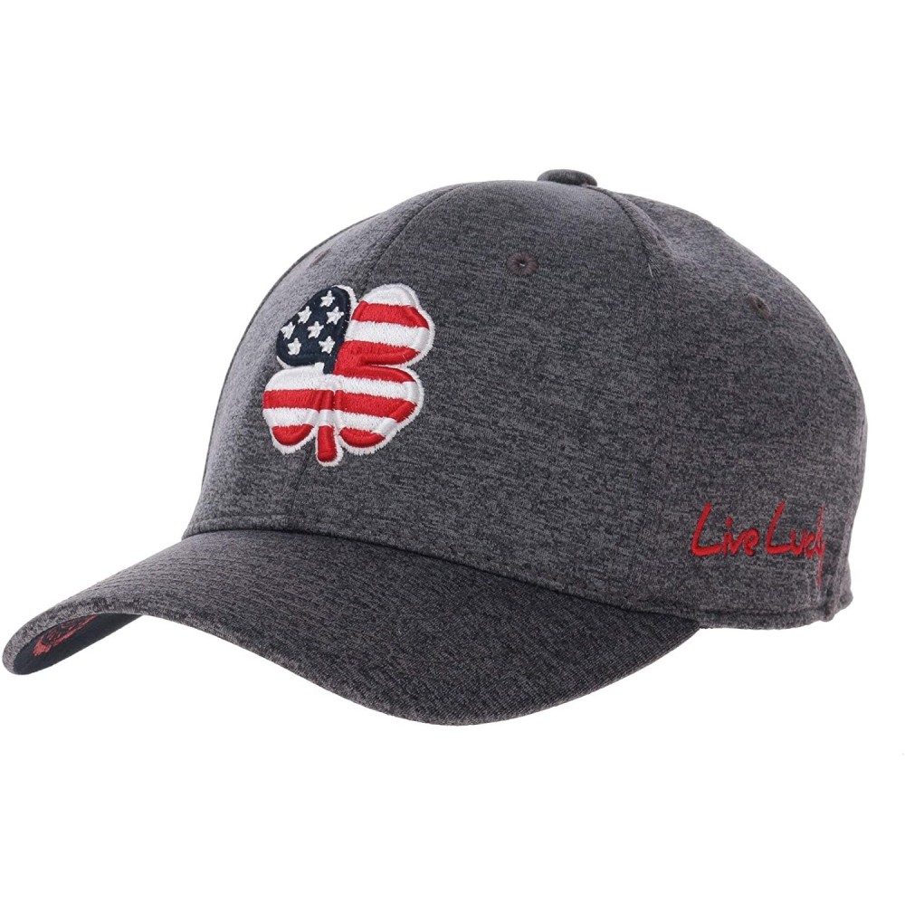 Baseball Caps Black Clover USA/White/Heather USA Heather Premium Fitted Hat - Usa/White/Heather - CH187EQWLHL