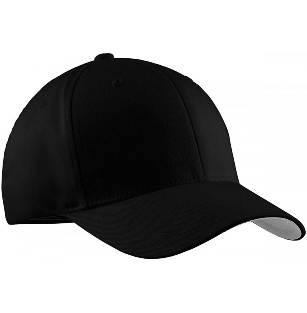Baseball Caps Men's Flexfit Cap - Black - CT11NGRKLKP