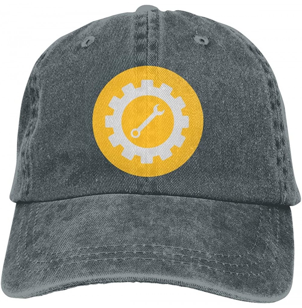 Baseball Caps Africa Rainbow Unisex Washed Adjustable Baseball Hats Dad Caps - Gear With Wrench /Deep Heather - CX194RMAW5E