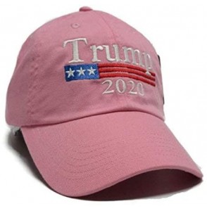 Baseball Caps Trump 2020 Keep America Great MAGA hat Cap Made in The USA! - Pink - CZ18DMEQUH0