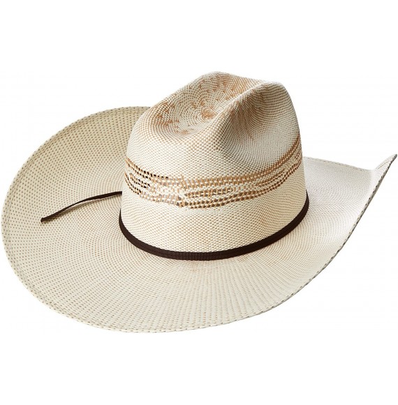 Cowboy Hats 2-Tone Tan Bangora Maverick Cowboy Hat - Natural/Tan - CB11HU8XCPH