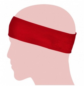 Headbands Simple Solid Color Stretch Headband - Red (1 Pc) - 1 Pcs - Red - CM11DFFIBFP