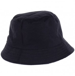 Bucket Hats Packable Reversible Black Printed Fisherman Bucket Sun Hat- Many Patterns - Vintage Flower Red - CG12DAEZYNB