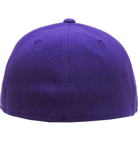 Baseball Caps The Real Original Fitted Flat-Bill Hats True-Fit - 18. Purple - CW11JEI0849