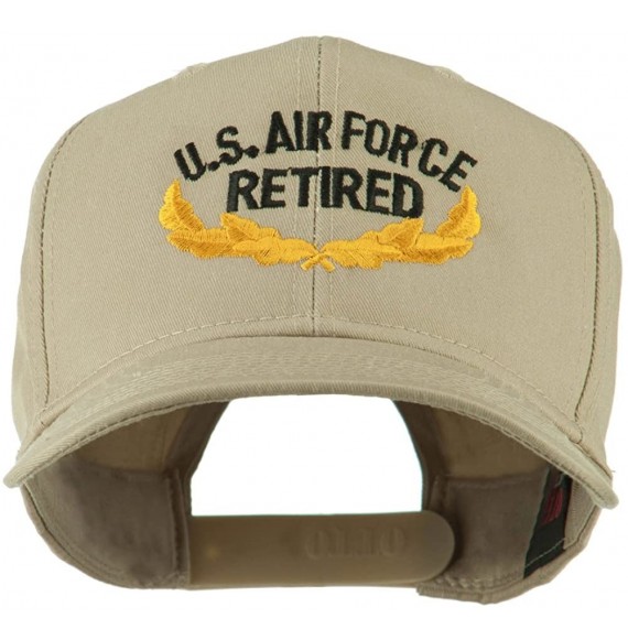 Baseball Caps US Air Force Retired Emblem Embroidered Cap - Khaki - CC11I67J5BV