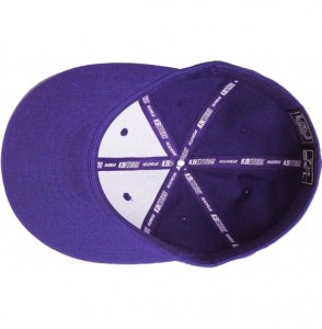 Baseball Caps The Real Original Fitted Flat-Bill Hats True-Fit - 18. Purple - CW11JEI0849