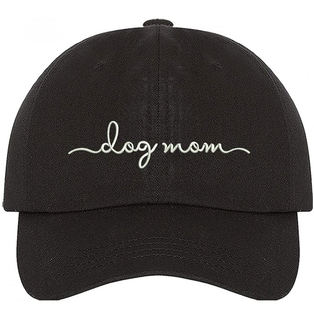 Baseball Caps Dog Mom Baseball Hat - Unisex Hat - Dog Lover Gift - Black - C718O9Q28WH