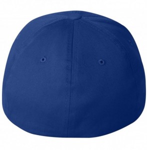 Baseball Caps Custom Name Embroidered 5001 V-Flex Twill Fitted Baseball Cap - Royal Blue - C1186LATK2M