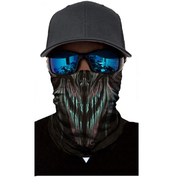 Balaclavas Unisex 3D Skull Printed Balaclava Headwear Multi Functional Face Mask for Outdoor Cycling Riding Motorcycle - CG19...