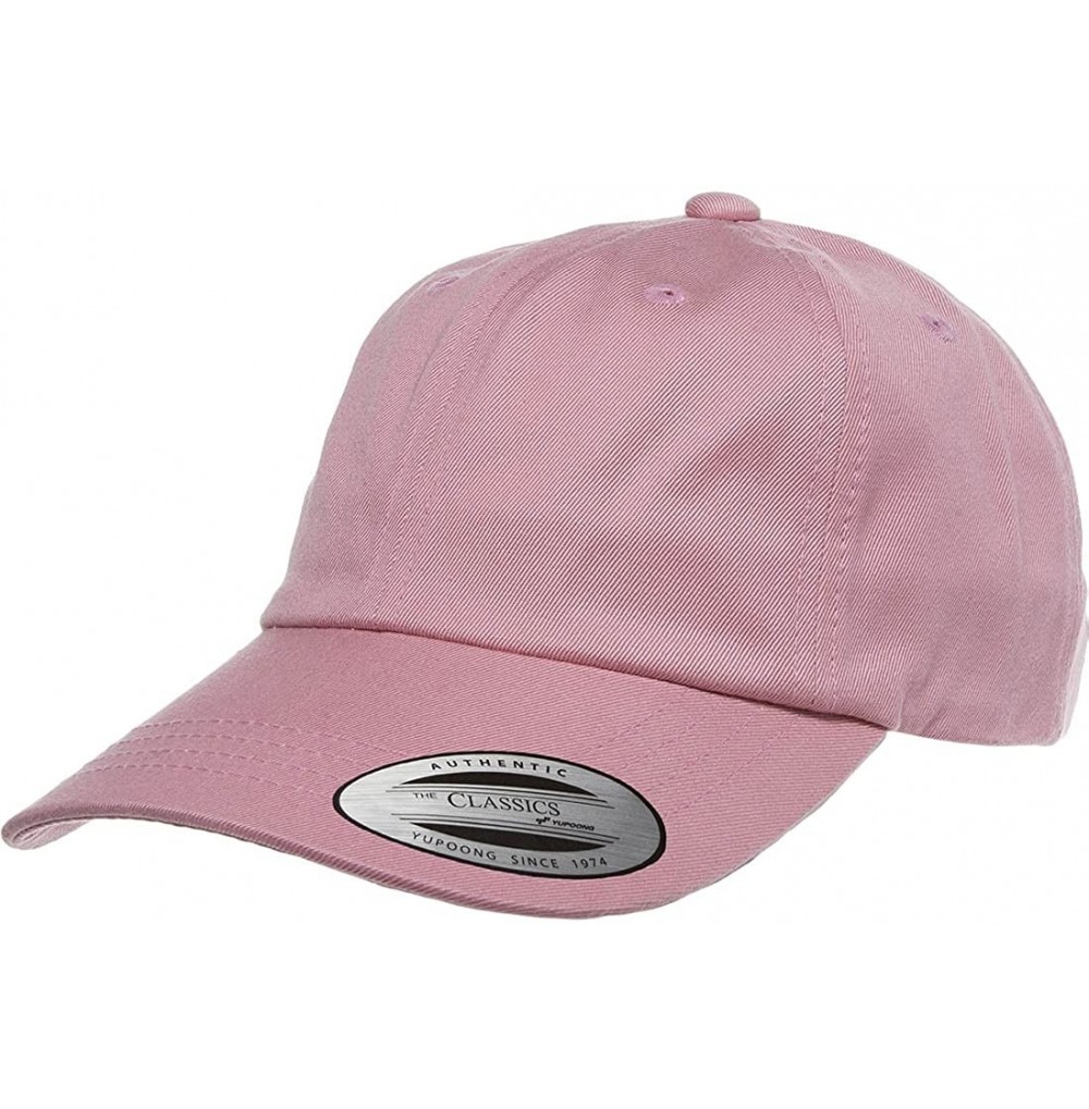 Baseball Caps Low Profile Cotton Twill (Dad Cap) - Pink - CW12DK3SMYL