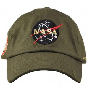 Baseball Caps Skylab NASA Hat with Special Edition Patch - Olive Gold Distressed - CE18H3OCAO5