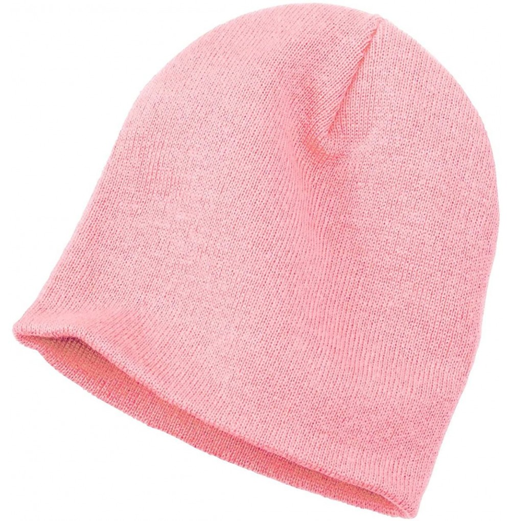 Baseball Caps Men's Knit Skull Cap - Light Pink - CZ11QDS1YMN