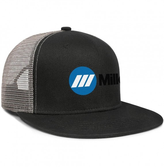 Baseball Caps Mens Miller-Electric- Baseball Caps Vintage Adjustable Trucker Hats Golf Caps - Black Gray-21 - CO18ZLH7G0G