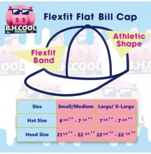 Baseball Caps Custom Embroidered Flexfit 6210 Structured Flat Bill Fitted - Personalized Image & Text - Your Design Here - Gr...