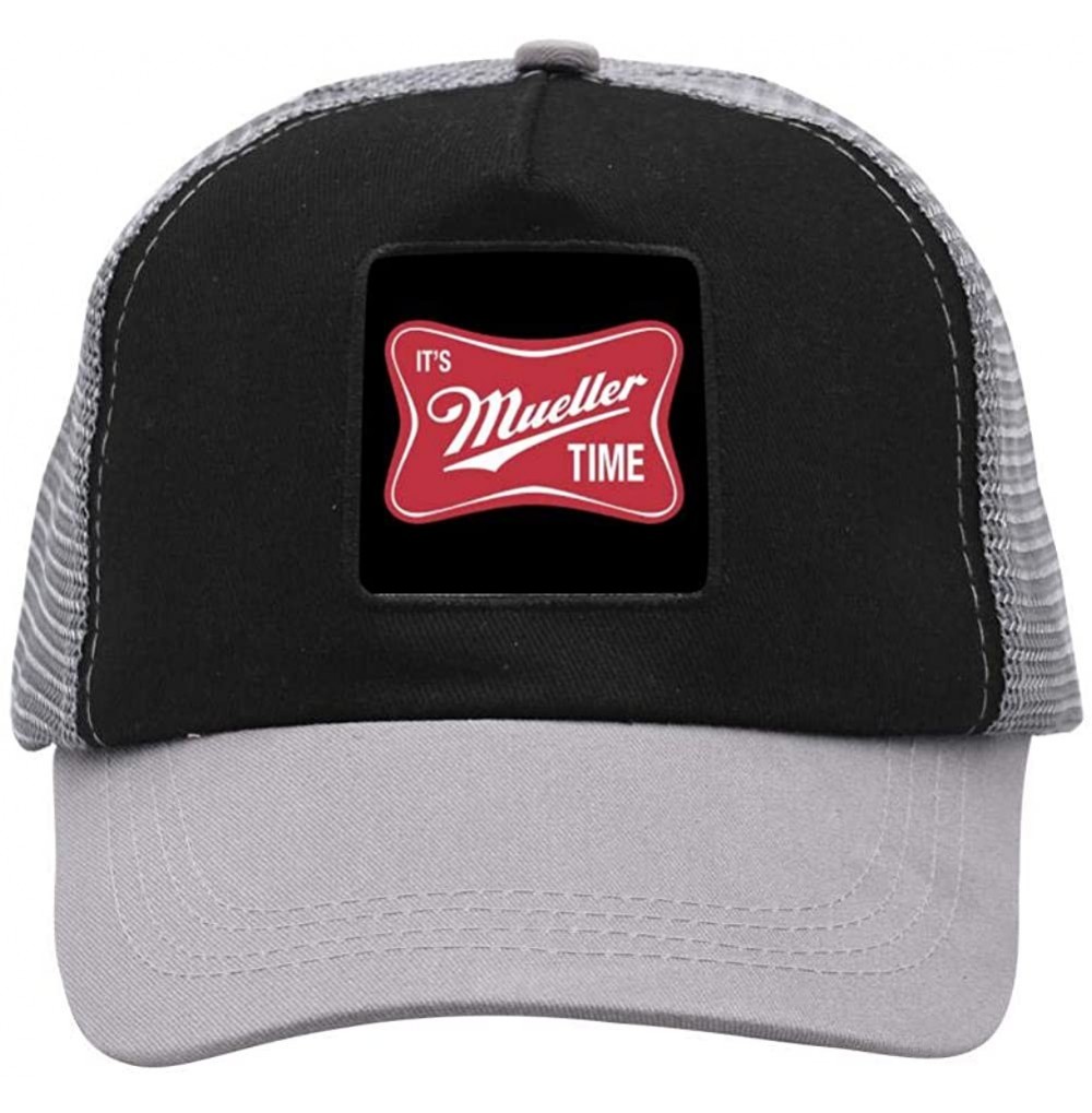 Baseball Caps It's Mueller Time Base-Ball Cap & Hat for Men or Women - Gray - CS18SCL6HHA